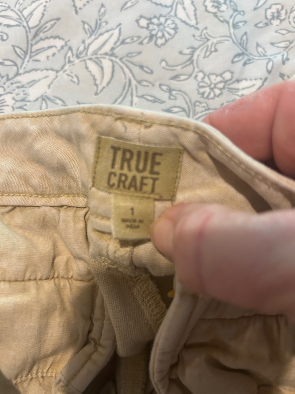 True Craft Women's Beige Cotton Shorts - Picture 5 of 9